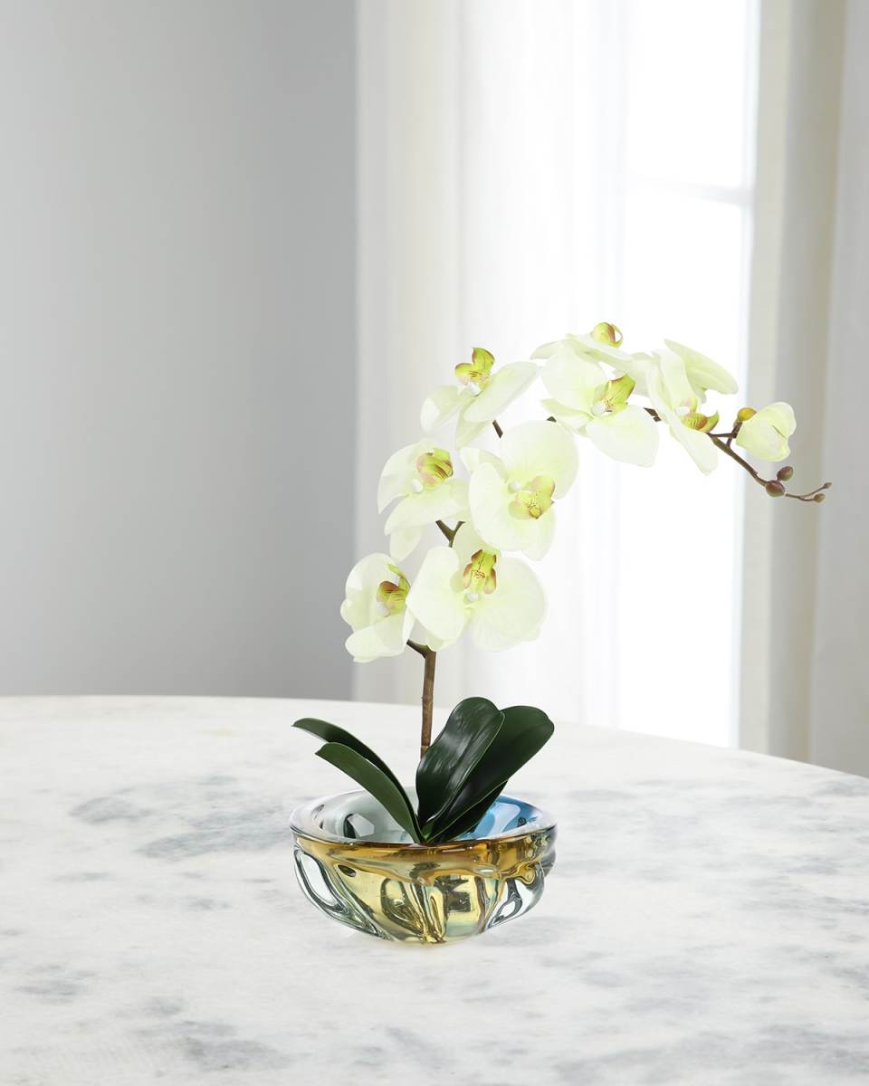 Josie 24" Faux Floral Arrangement in Glass Container